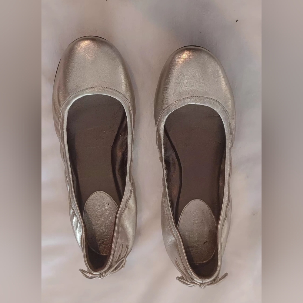 Maria Sharapova By Cole Haan Gold Flats 8 1/2